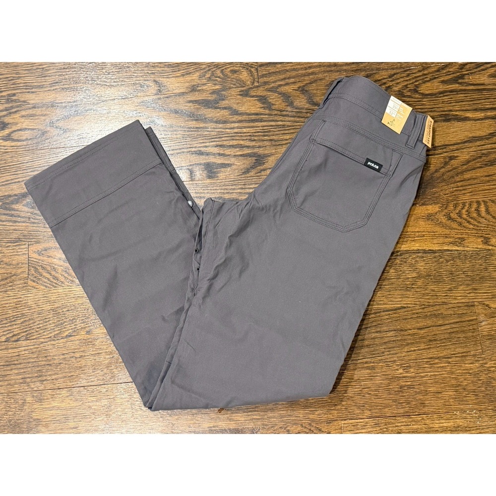 PRANA‎ Stretch Zion Relaxed Pant II 31 32 Slate Gray NEW Straight Leg $95 Retail